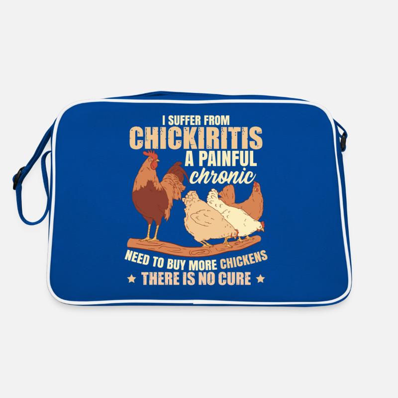 Funny Chicken Farmer Humor Retro Bag
