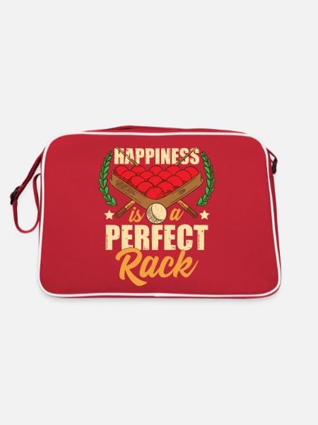 Snooker Funny - Retro Bag - red/white - Back