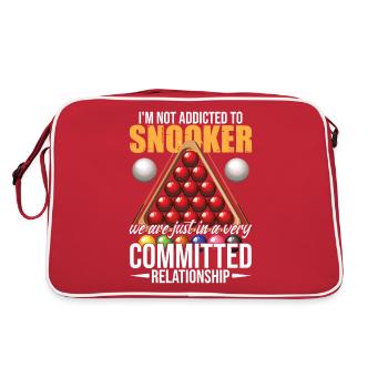 Snooker drôle - Sac Retro - rouge/blanc - Dos
