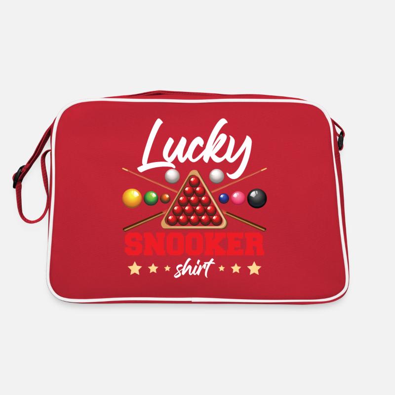 Chemise de billard chanceux - Sac Retro - rouge/blanc