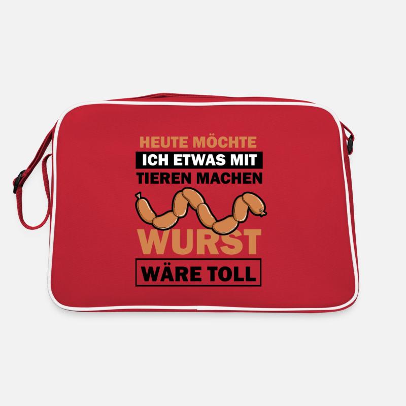 Heute möchte ich etwas mit tieren machen Retro Tasche