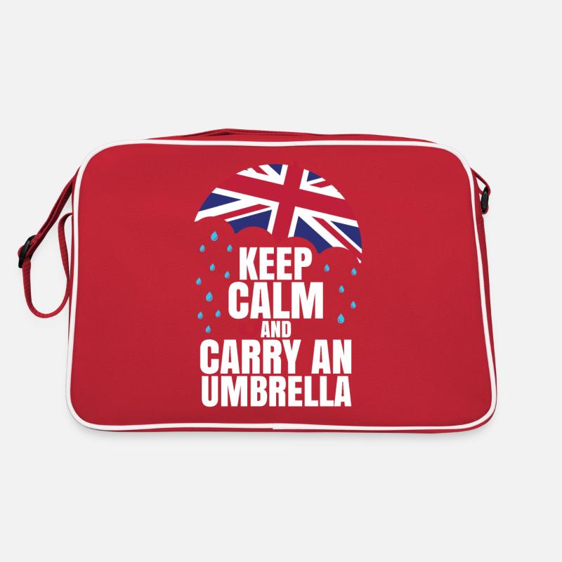 Keep Calm And Carry An Umbrella Retro Bag
