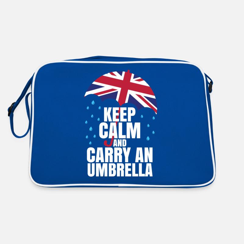 Keep Calm And Carry An Umbrella Retro Bag