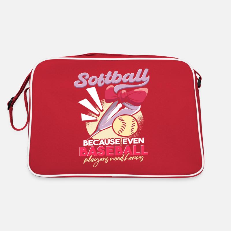Blague sur le joueur de softball Sac Retro