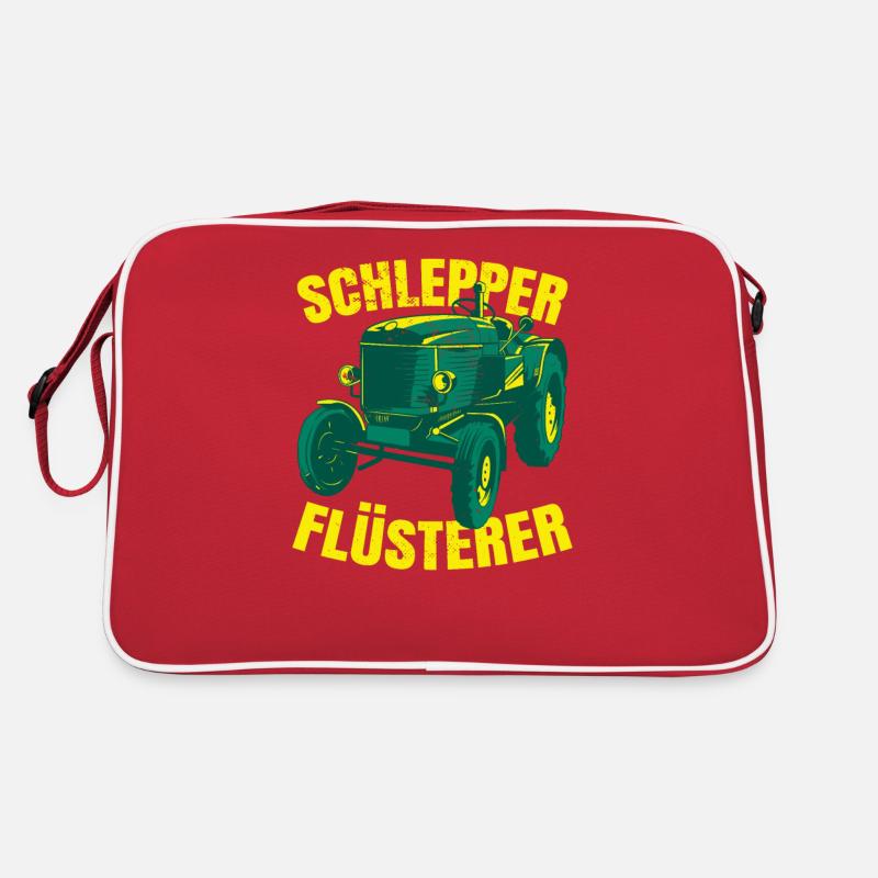 Schlepper Flüsterer Landwirtschaft Traktorfahrer Retro Tasche