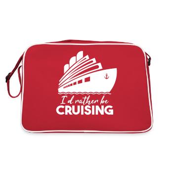 Je préfère faire de la croisière - Sac Retro - rouge/blanc - Dos