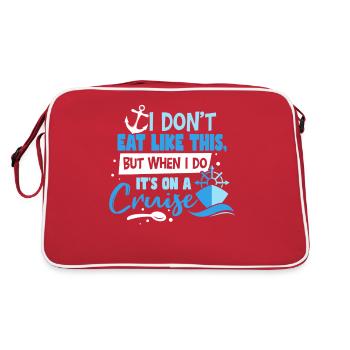 C’est en croisière - Sac Retro - rouge/blanc - Dos