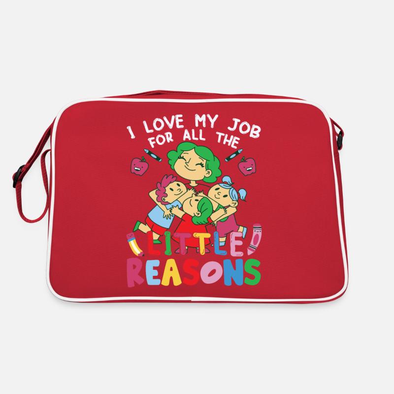 J’aime mon travail pour toutes les petites raisons Sac Retro