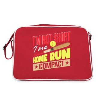 Je suis un homerun Softball compact - Sac Retro - rouge/blanc - Dos