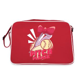 Softball Funny - Retro Bag - red/white - Back