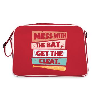 Funny Softball - Retro Bag - red/white - Back