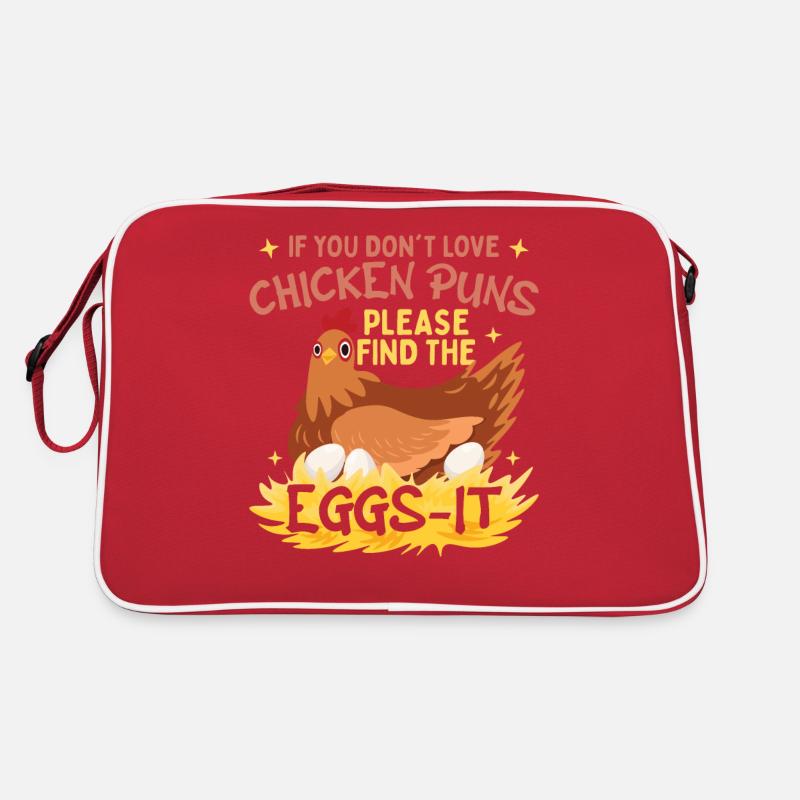 Jeu de mots sur le poulet Sac Retro