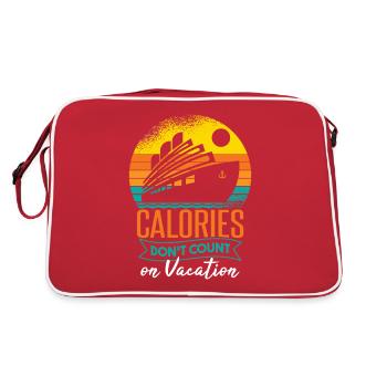 Les calories des navires de croisière ne comptent pas sur les vacances - Sac Retro - rouge/blanc - Dos