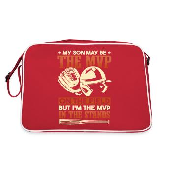 Drôle de papa de baseball - Sac Retro - rouge/blanc - Dos