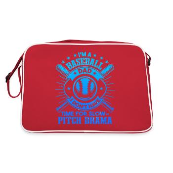 Papa de baseball de la fête des pères - Sac Retro - rouge/blanc - Dos