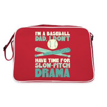 Fête des pères de baseball - Sac Retro - rouge/blanc - Dos