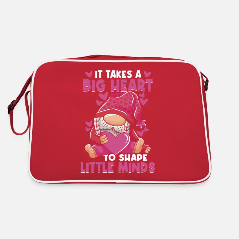 Süßes Lehrerherz Retro Tasche