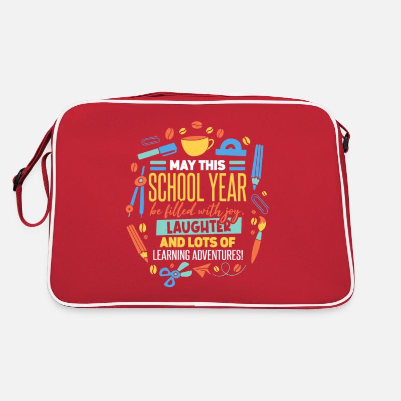 Que cette année scolaire soit remplie de joie Sac Retro
