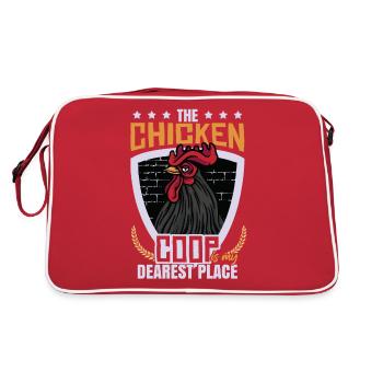 The Chicken Coop - Retro Bag - red/white - Back