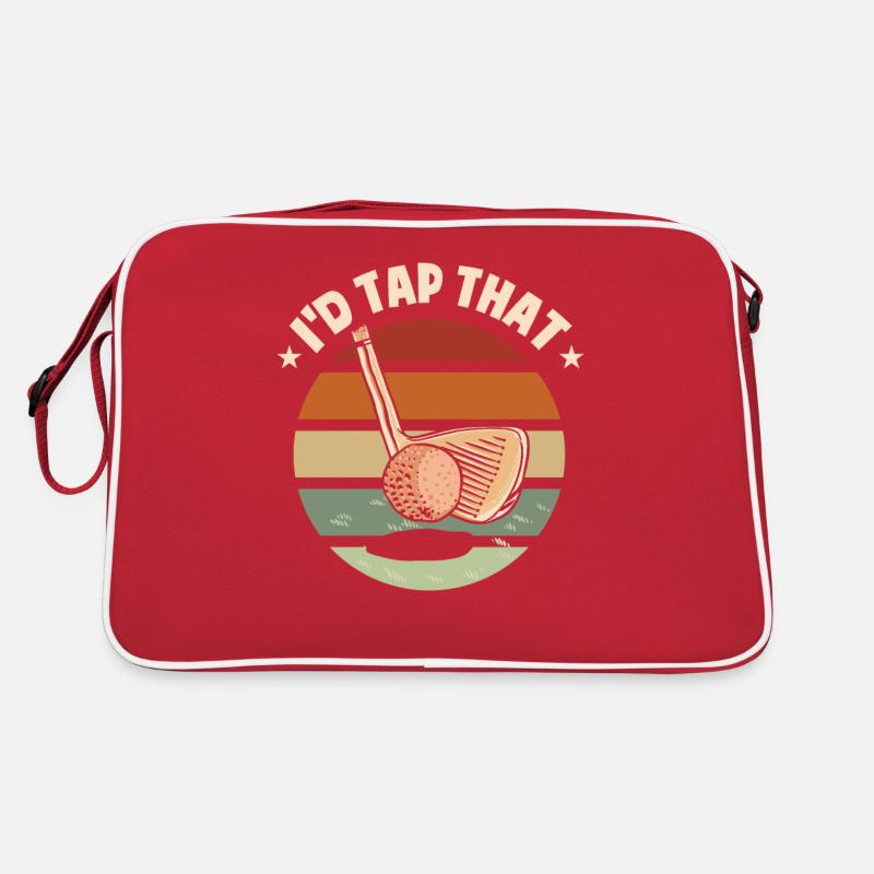 I'd Tip That | Funny Golfing Golf Dad Retro Bag