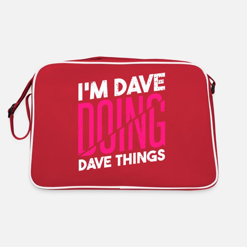 Ich bin Dave, der Dave-Dinge tut Retro Tasche