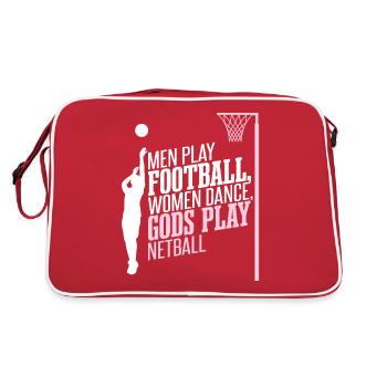 Gods Play Netball - Retro Bag - red/white - Back