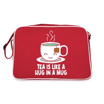 Kawaii Tee - Retro Tasche - Rot/Weiß - Hinten