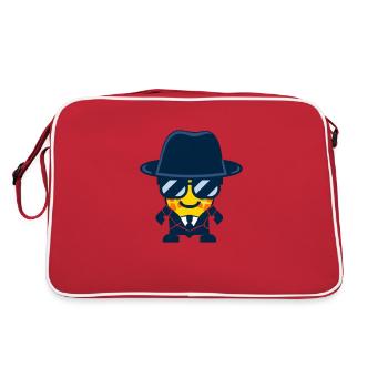 Ananas Kawaii Gangster - Sac Retro - rouge/blanc - Dos