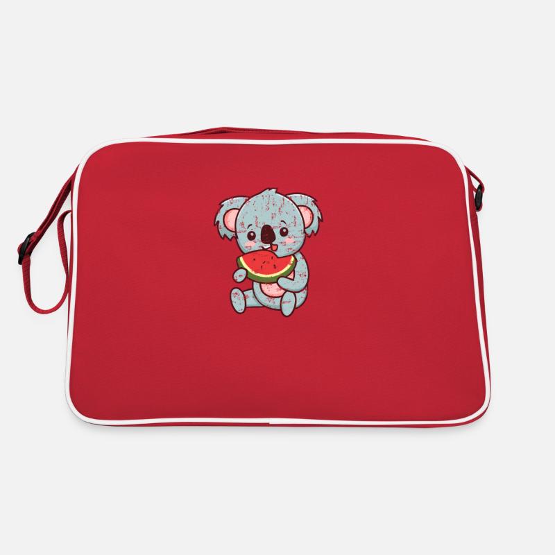 Le koala kawaii mange de la pastèque Sac Retro