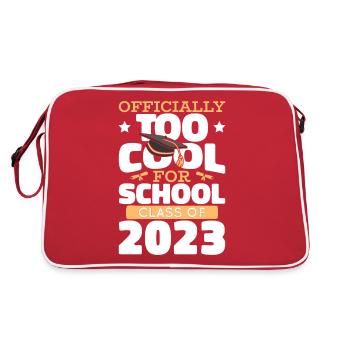 Officially Too Cool For This School Class Of 2023 - Retro Bag - red/white - Back
