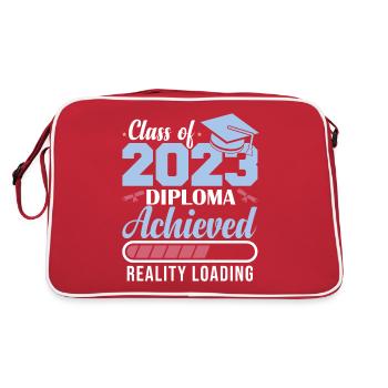 Class Of 2023 Diploma Achieved - Retro Bag - red/white - Back