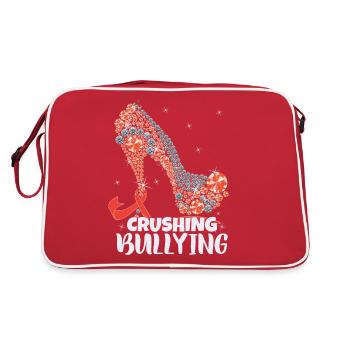 Anti-Mobbing-Tag der Einheit von Frauen - Retro Tasche - Rot/Weiß - Hinten