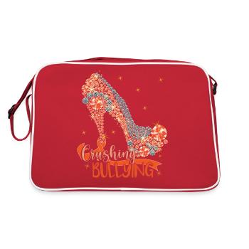 Anti-Mobbing-Tag der Bekleidungseinheit - Retro Tasche - Rot/Weiß - Hinten