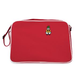 Ananas Gangster Mafia Kawaii Design Pocket - Sac Retro - rouge/blanc - Dos