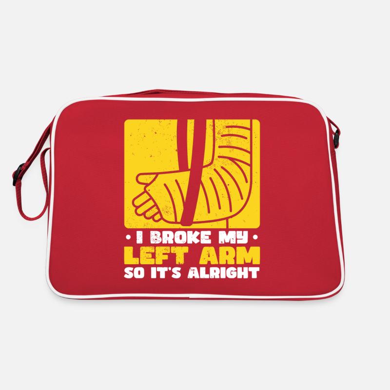 Funny Broken Arm Elbow Wrist Hand Joke Retro Bag