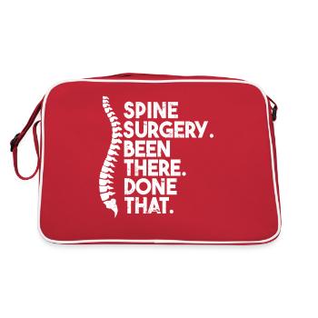 Spine Surgery - Retro Bag - red/white - Back