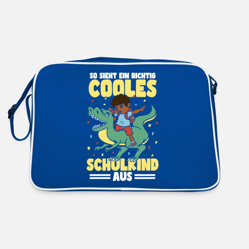 Schulkind Dinosaurier Schulanfang Einschulung Retro Tasche