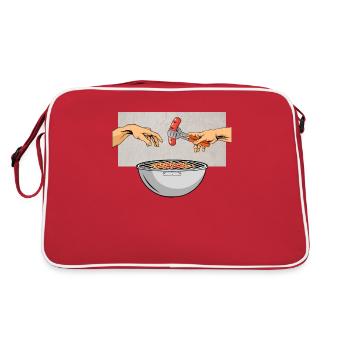 Bratwurst grilling BBQ grilling for real grillers - Retro Bag - red/white - Back