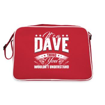 It's A Dave Thing - Retro Bag - red/white - Back