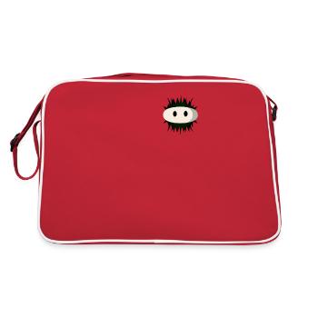Kawaii Sea Urchin Pocket Design - Retro Bag - red/white - Back