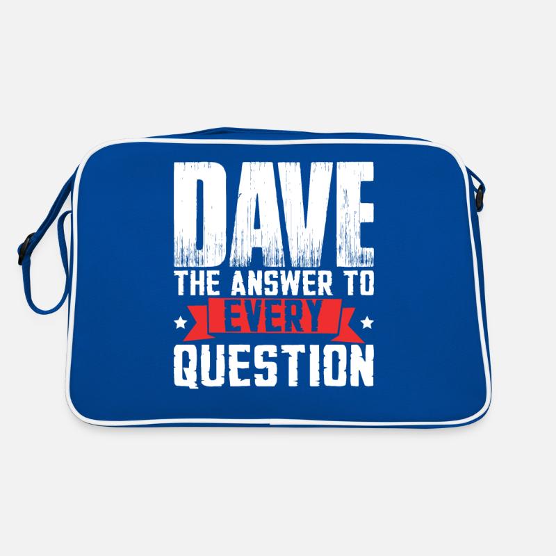 Lustiger Dave-Spruch Retro Tasche