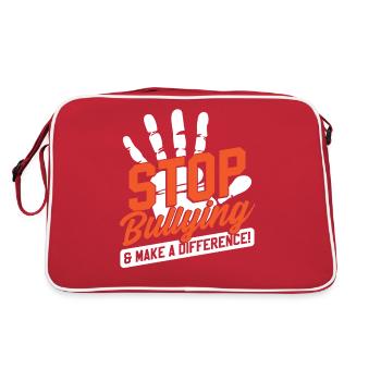 Bullying Prevention Kindness - Retro Bag - red/white - Back