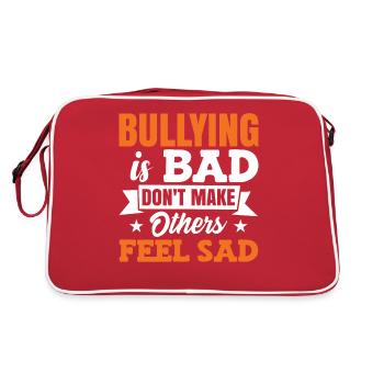 Unity Day No Bullying Bully Prevention - Retro Bag - red/white - Back