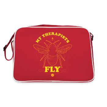 Apiculture Rucher Ruche Abeille Devis Apiculteur - Sac Retro - rouge/blanc - Dos