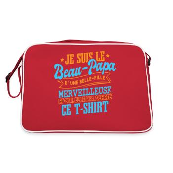 Je Suis Le Beau-Papa - Sac Retro - rouge/blanc - Dos