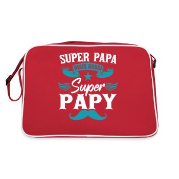 Drôle Fête Des Pères Papy - Sac Retro - rouge/blanc - Dos