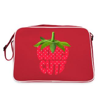Berry Cute - Retro Bag - red/white - Back