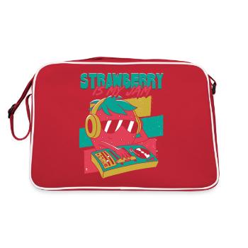 Strawberry is my jam - Retro Bag - red/white - Back