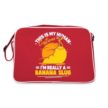 Ceci est mon costume humain Banana Slug - Sac Retro - rouge/blanc - Dos