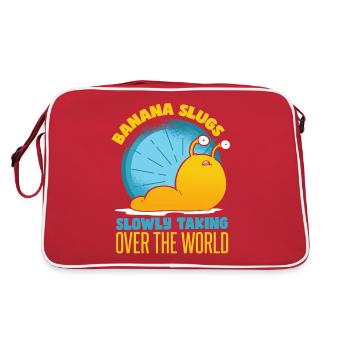 Drôle de limace de banane - Sac Retro - rouge/blanc - Dos